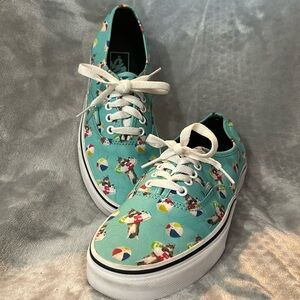 Cat Vans teal